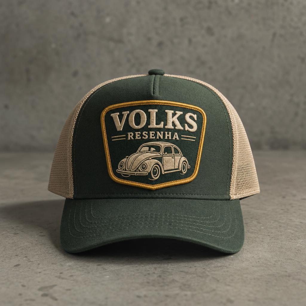 Boné Trucker Patch Bordado